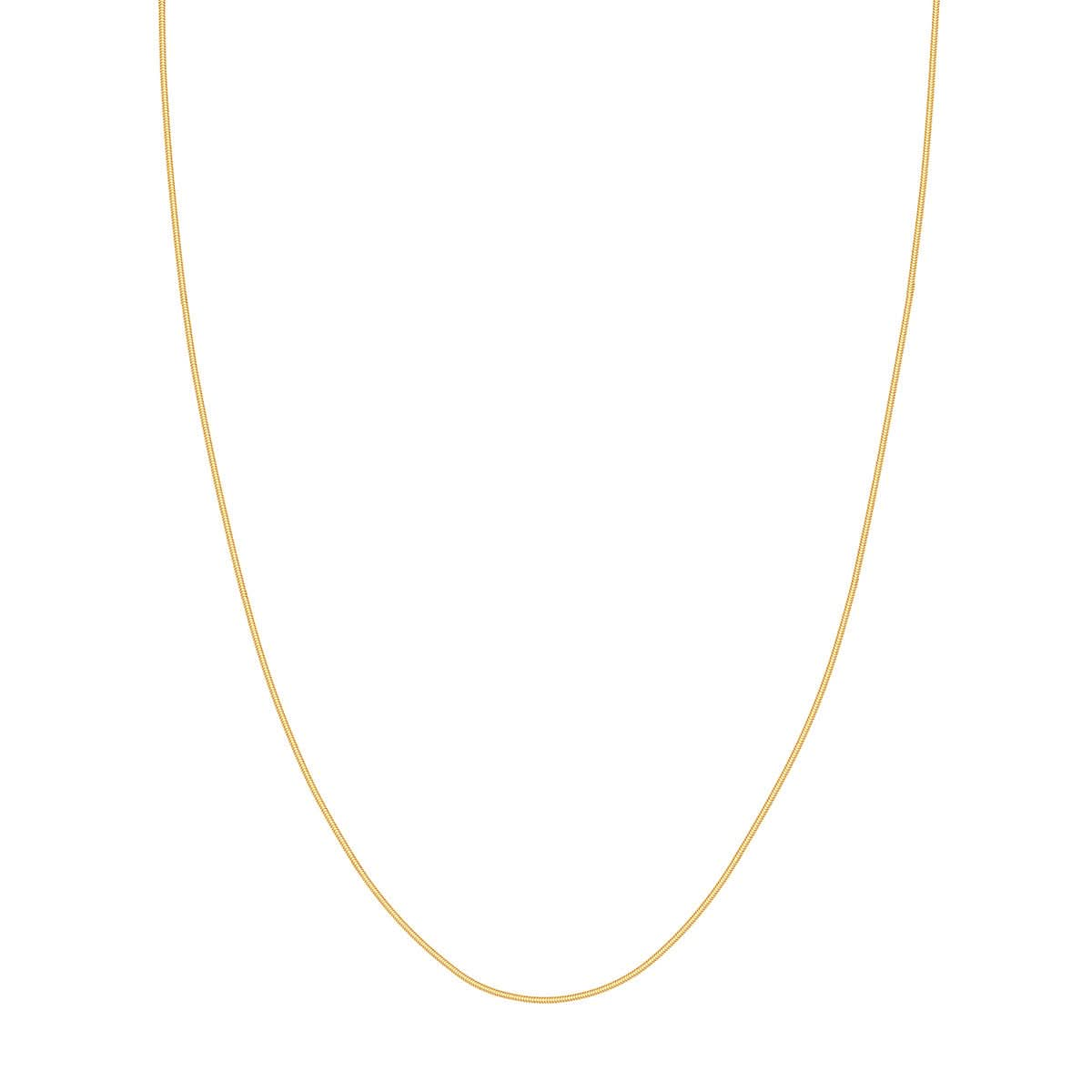 14K Yellow 16 Inch Snake Chain