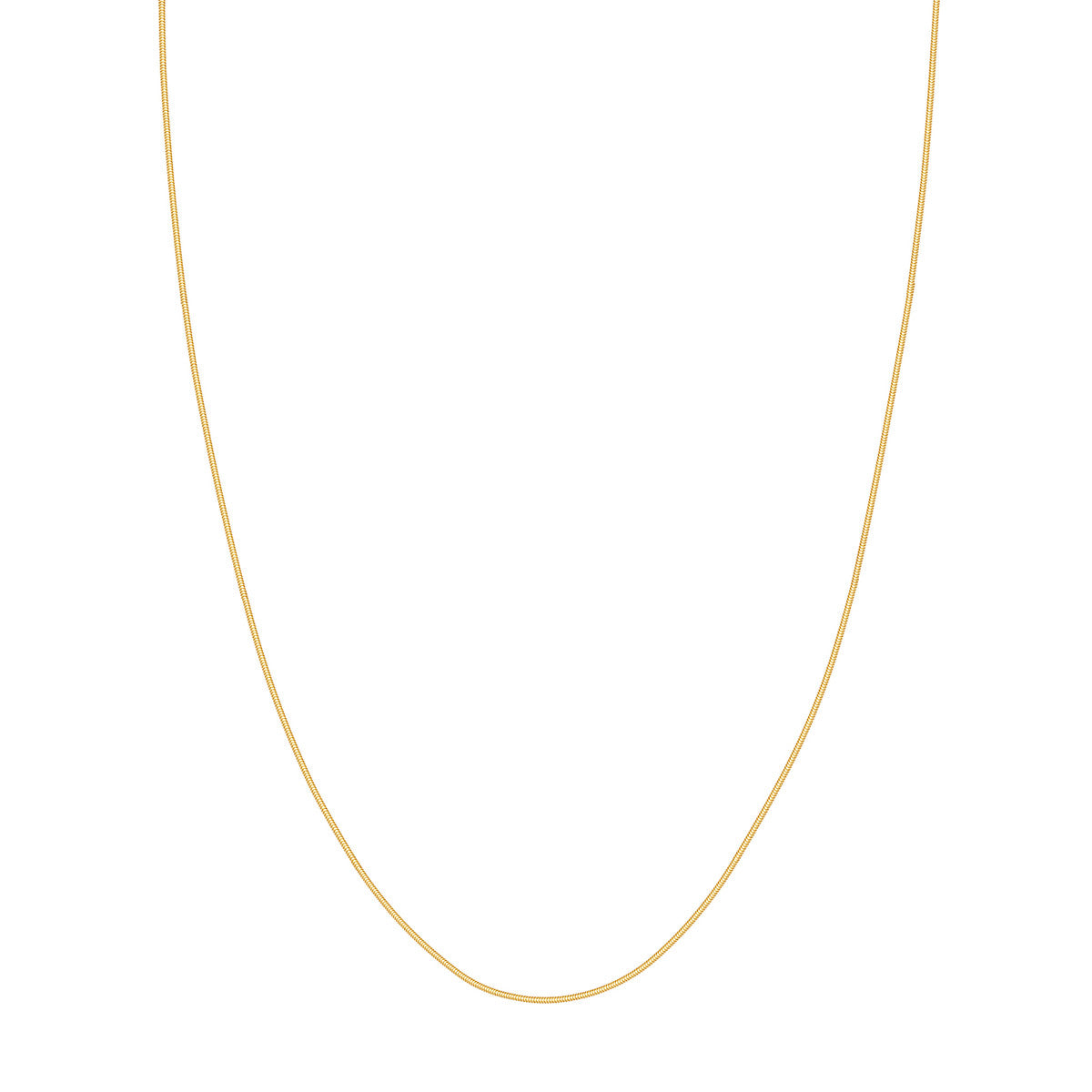 14K Yellow 16 Inch Snake Chain