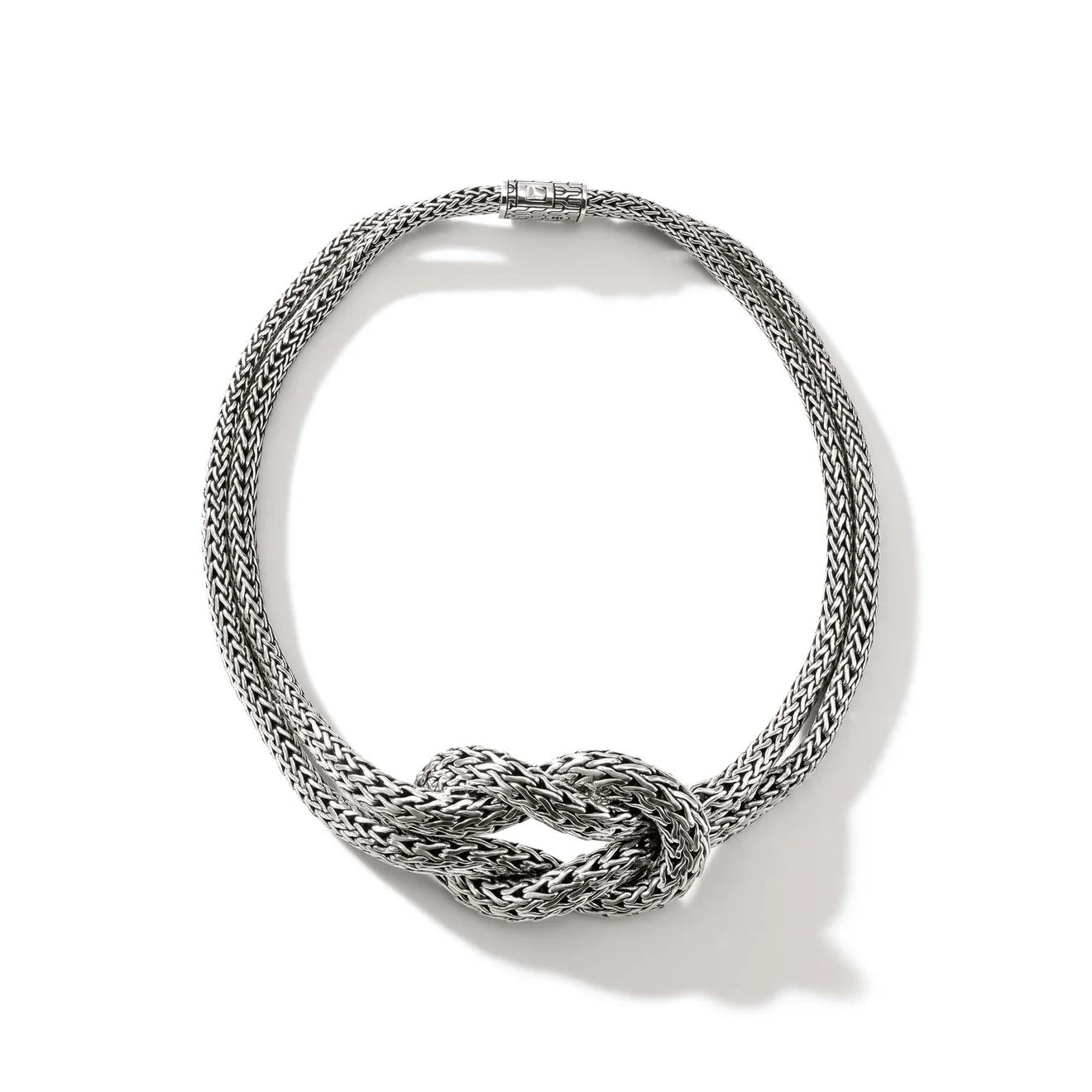 Sterling Silver Love Knot Necklace 16 inch