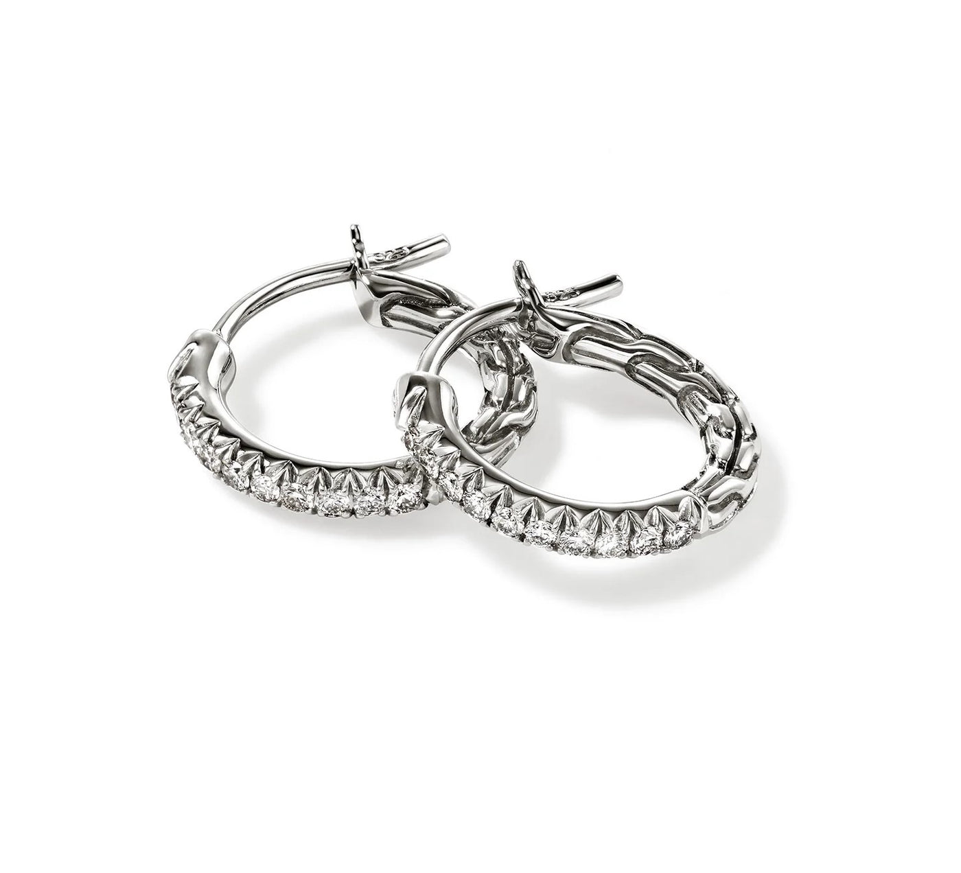 Sterling Silver Natural Diamond Essentials Collection Earrings