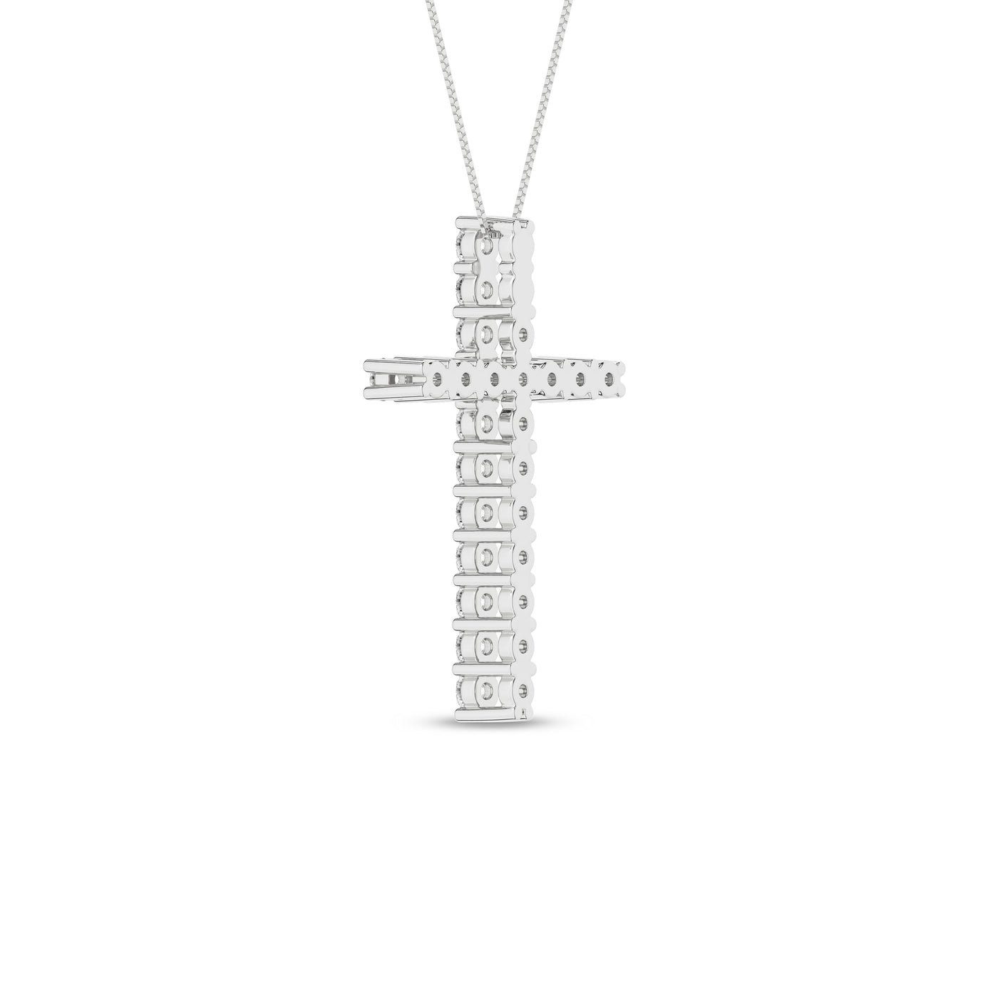 14K White Lab Grown Diamond 18 inch Necklace