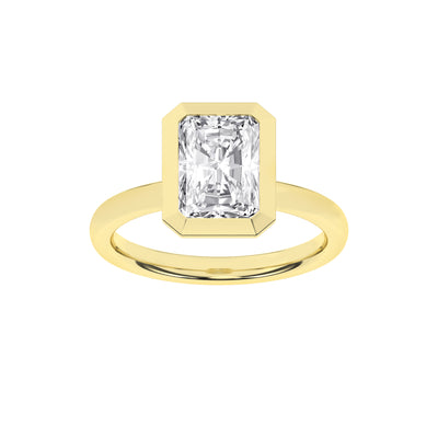 14K Yellow Radiant Lab Grown Diamond Solitaire Engagement Ring