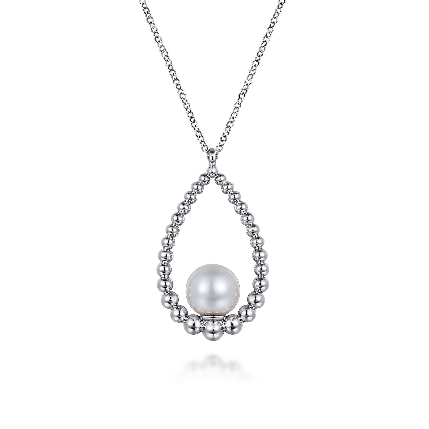 Sterling Silver Fresh Water Pearl Necklace 17.5 inch