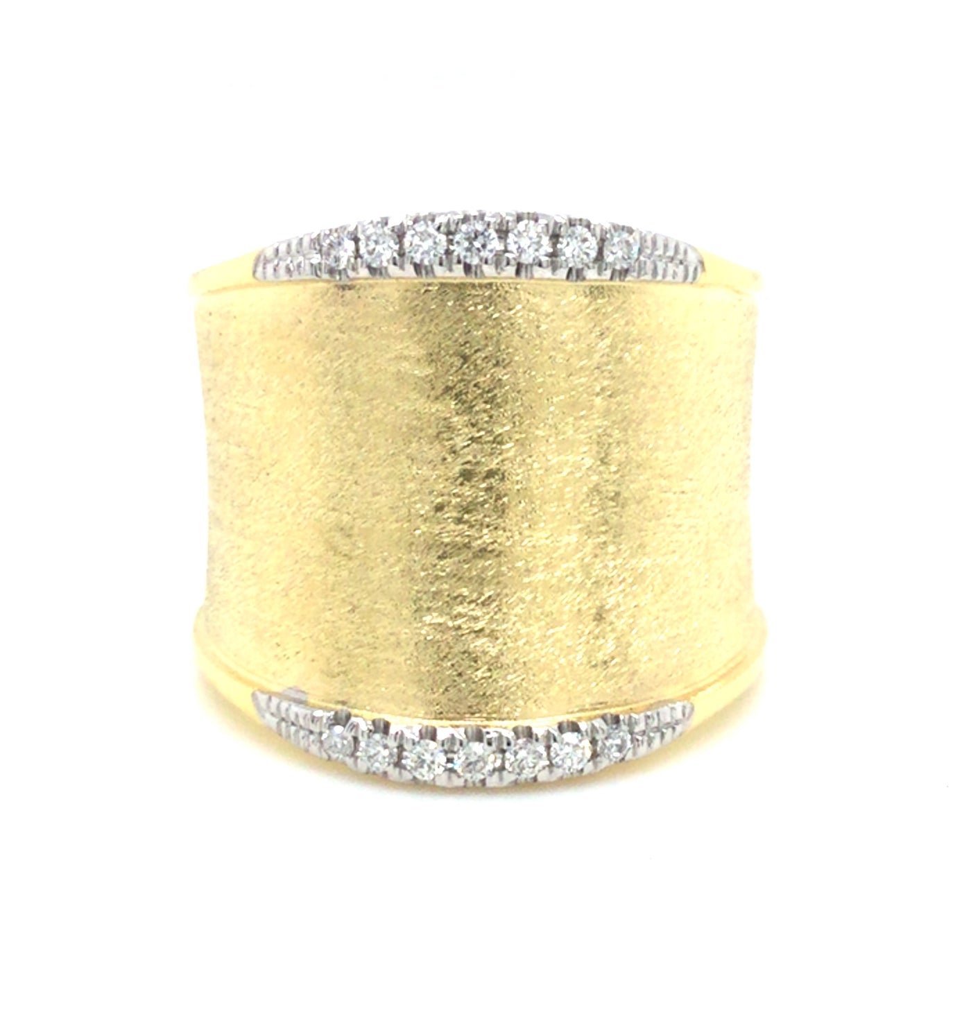 14K Yellow Contemporary Natural Diamond Ring Size 7