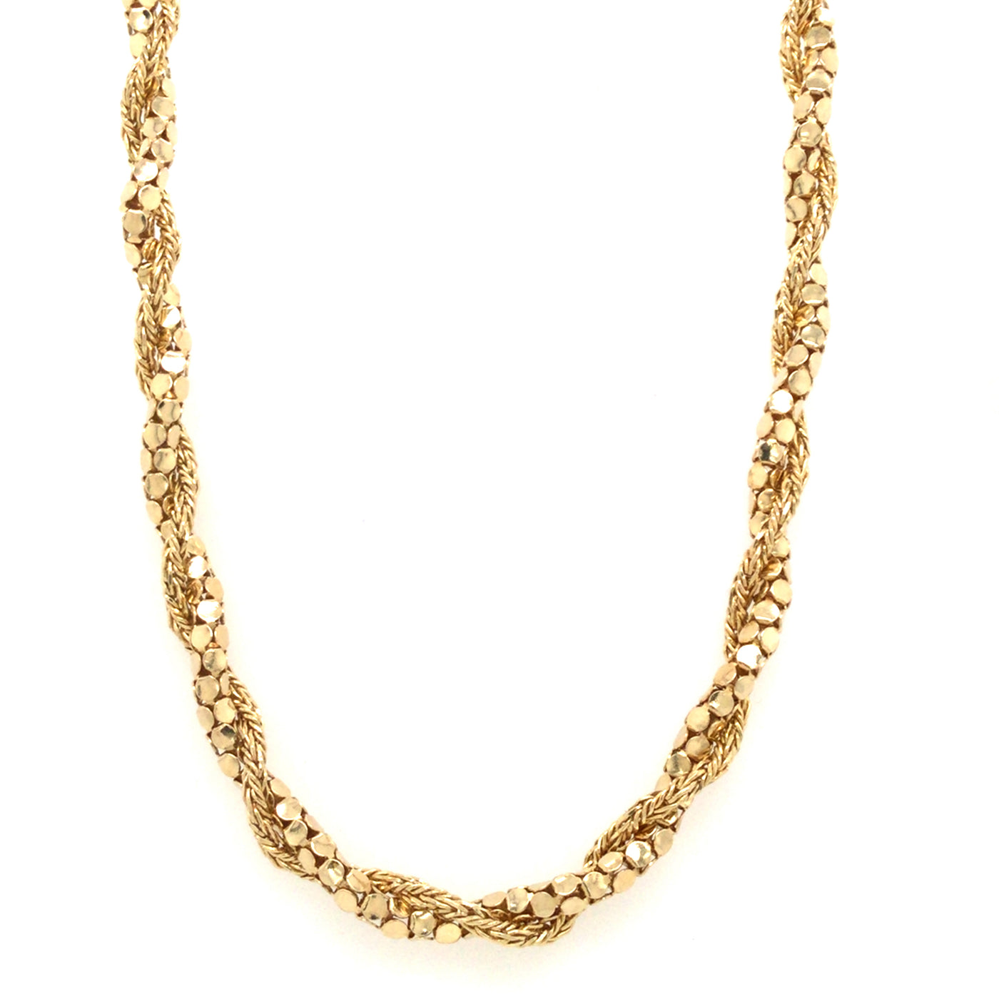 18K Yellow 30.5 Inch Rope Chain