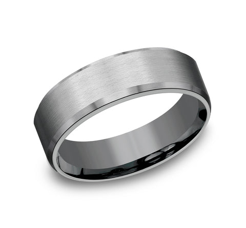Tantalum 7 mm Satin Finish Wedding Band