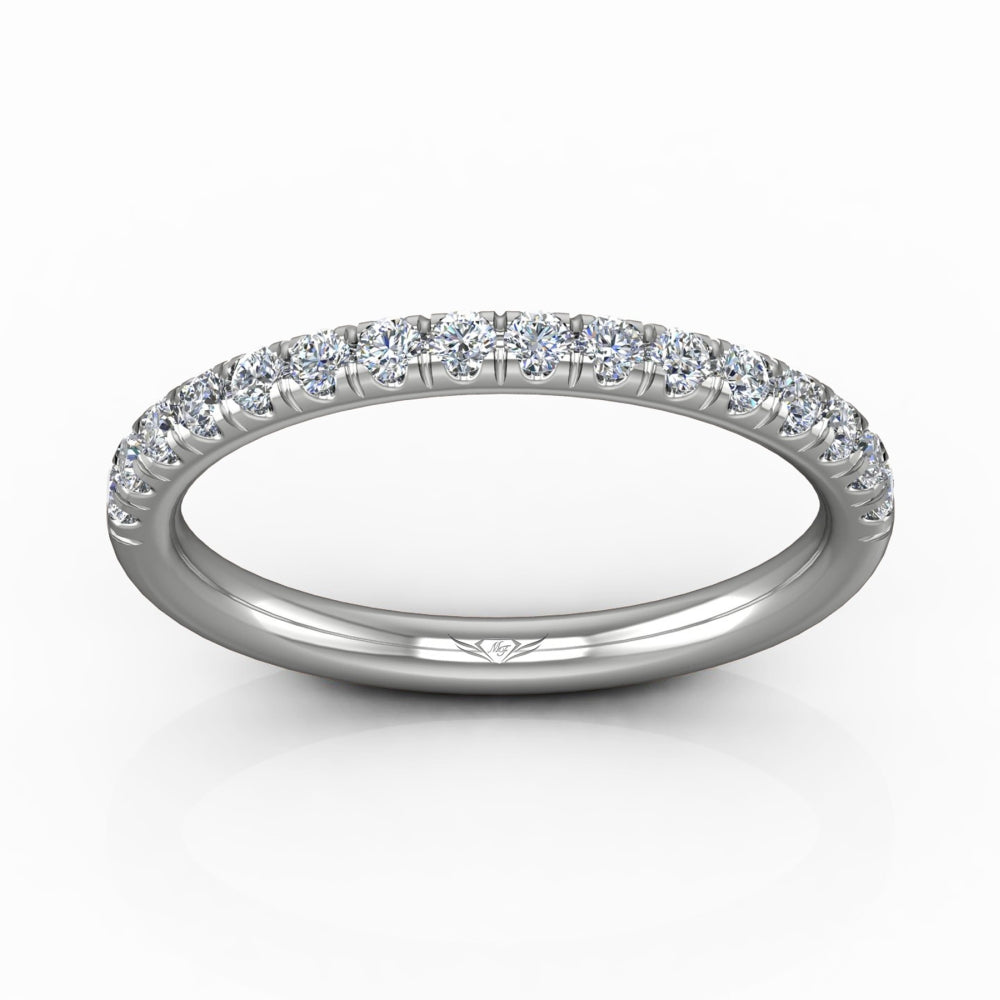 14K White 0.35 ctw. Natural Diamond Wedding Ring