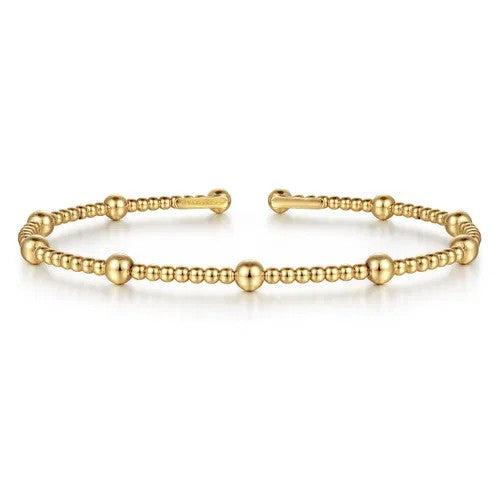 14K Yellow Gold Cuff Bracelet