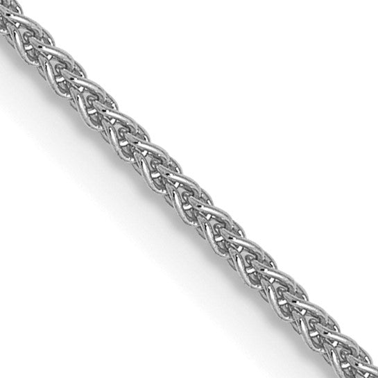 18K White Gold 18 Inch Wheat Chain
