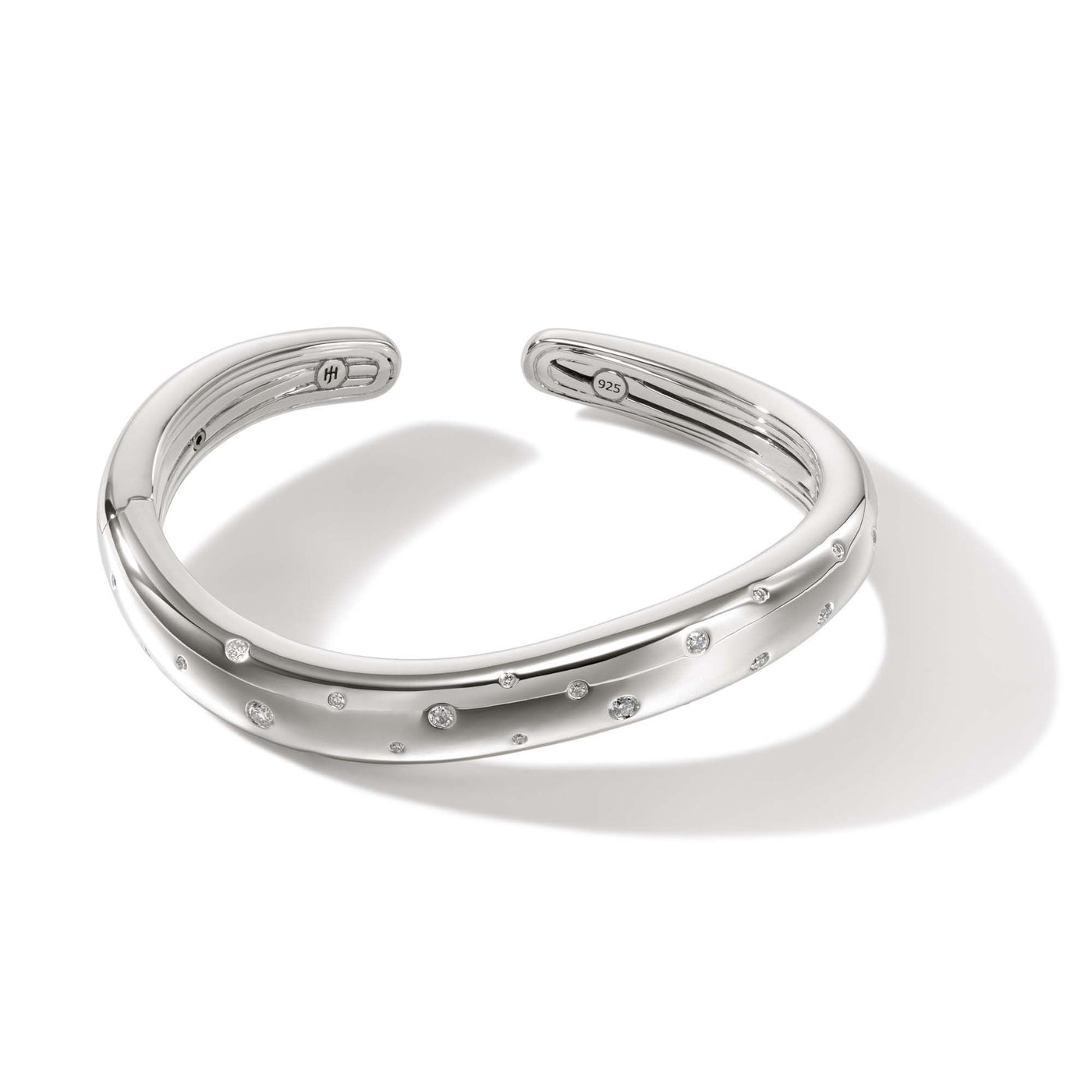 Sterling Silver Natural Diamond Surf Collection Bracelet