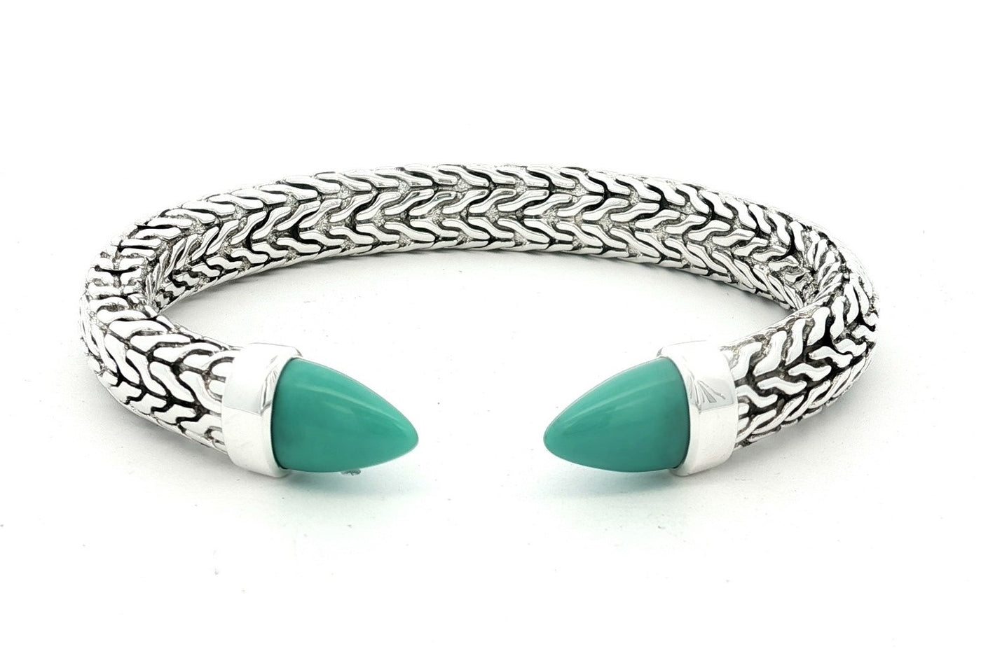 Sterling Silver Turquoise Spear Cuff Bracelet