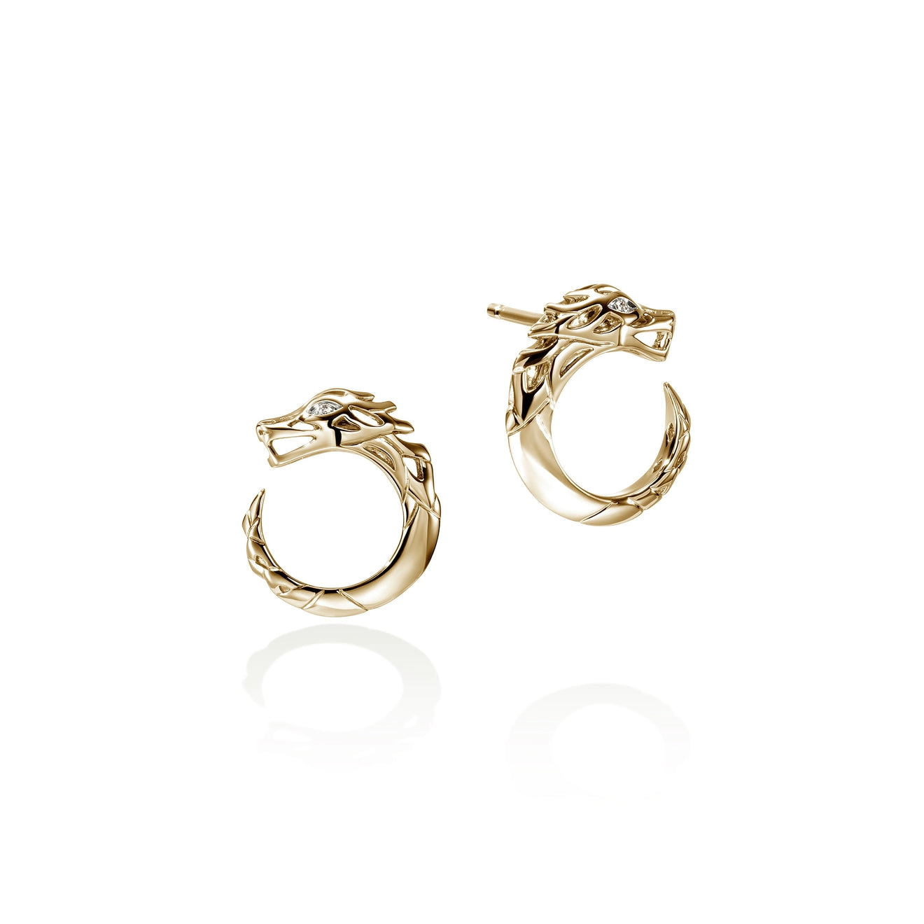 14K Yellow Natural Diamond Stud Earrings