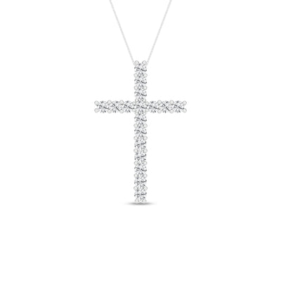 14K White Lab Grown Diamond 18 inch Necklace