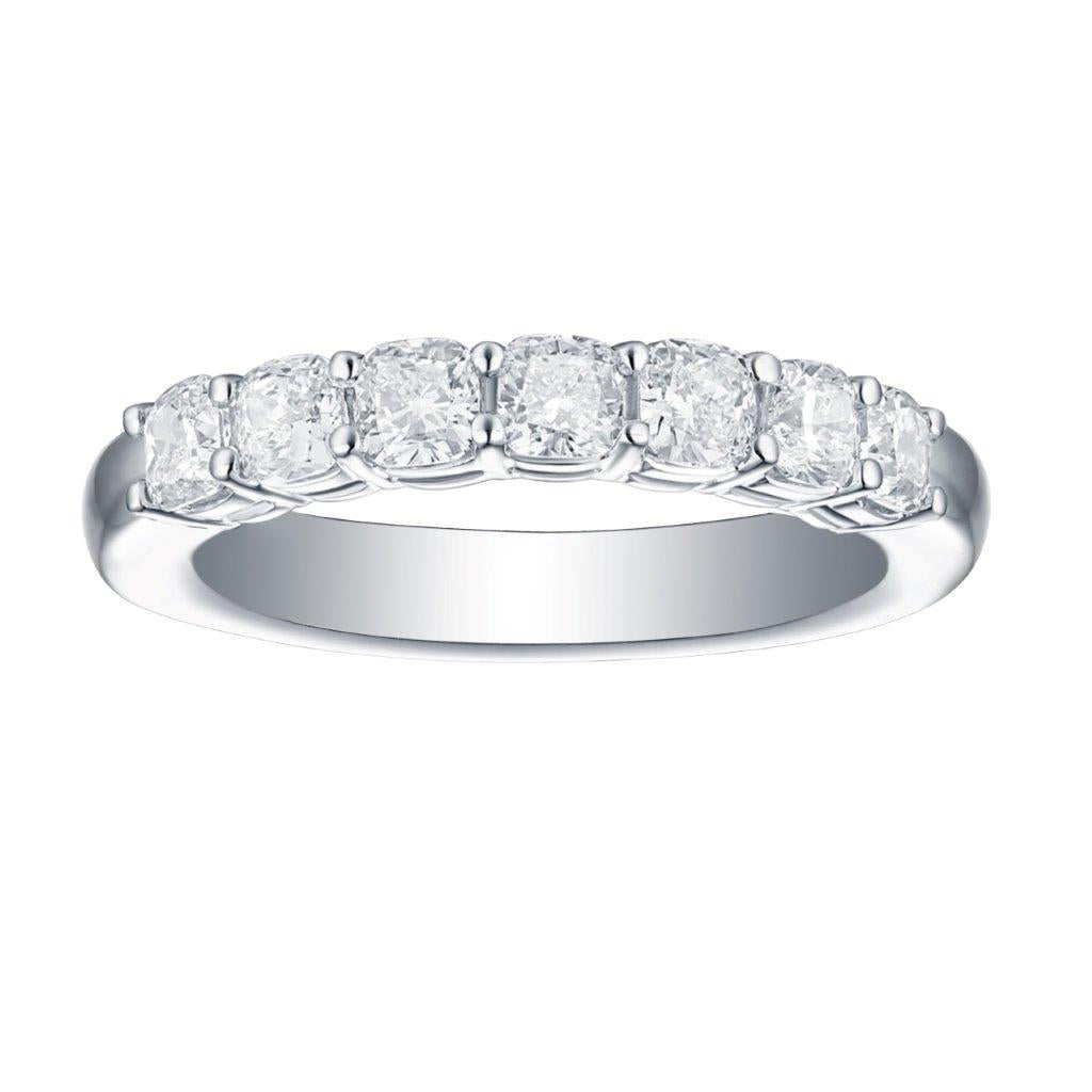 14K White Fashion Lab Grown Diamond Ring Size 7