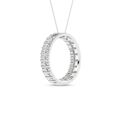 14K White Lab Grown Diamond 18 inch Necklace