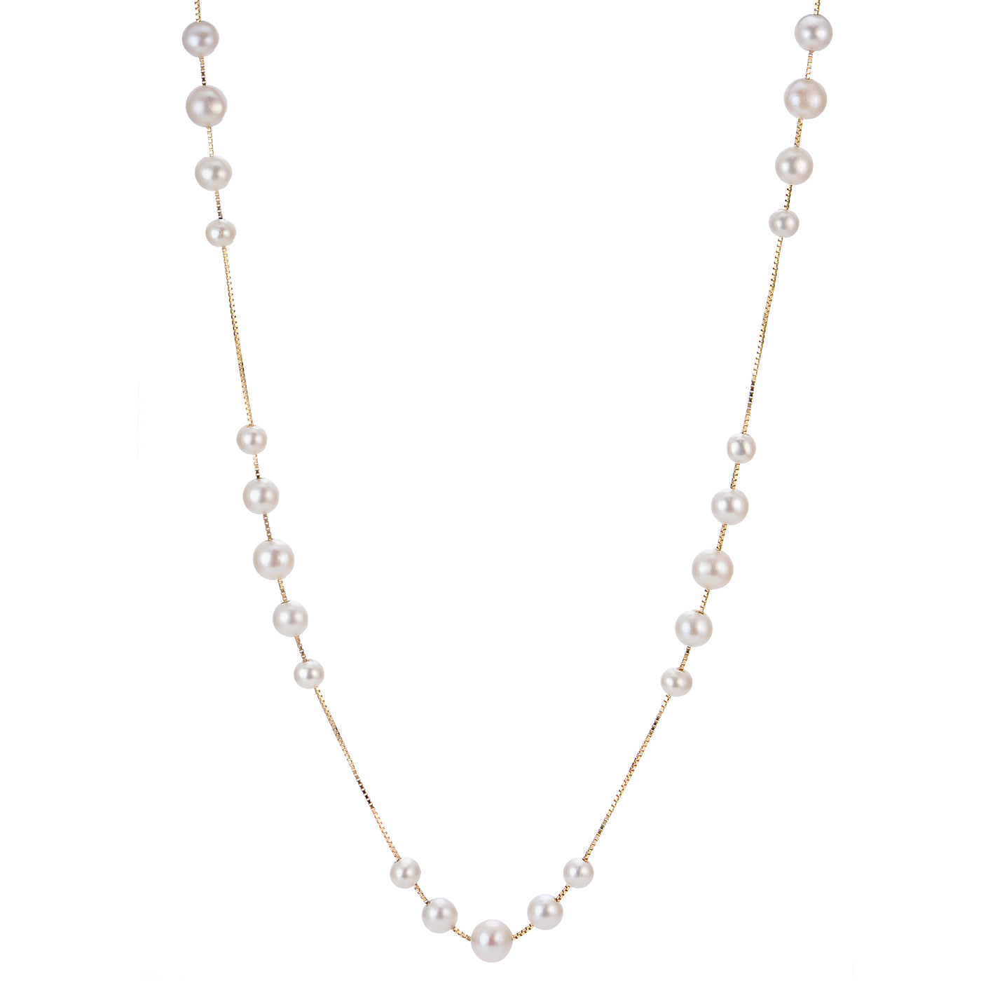 14KT Yellow Gold Freshwater Pearl Necklace