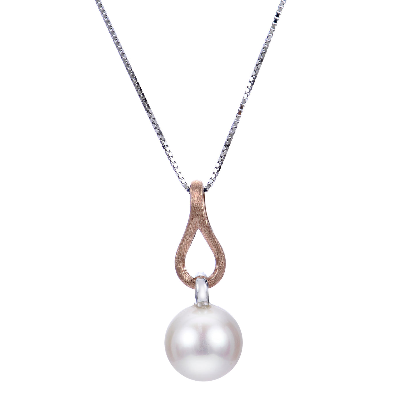 14KT White Gold Freshwater Pearl Pendant