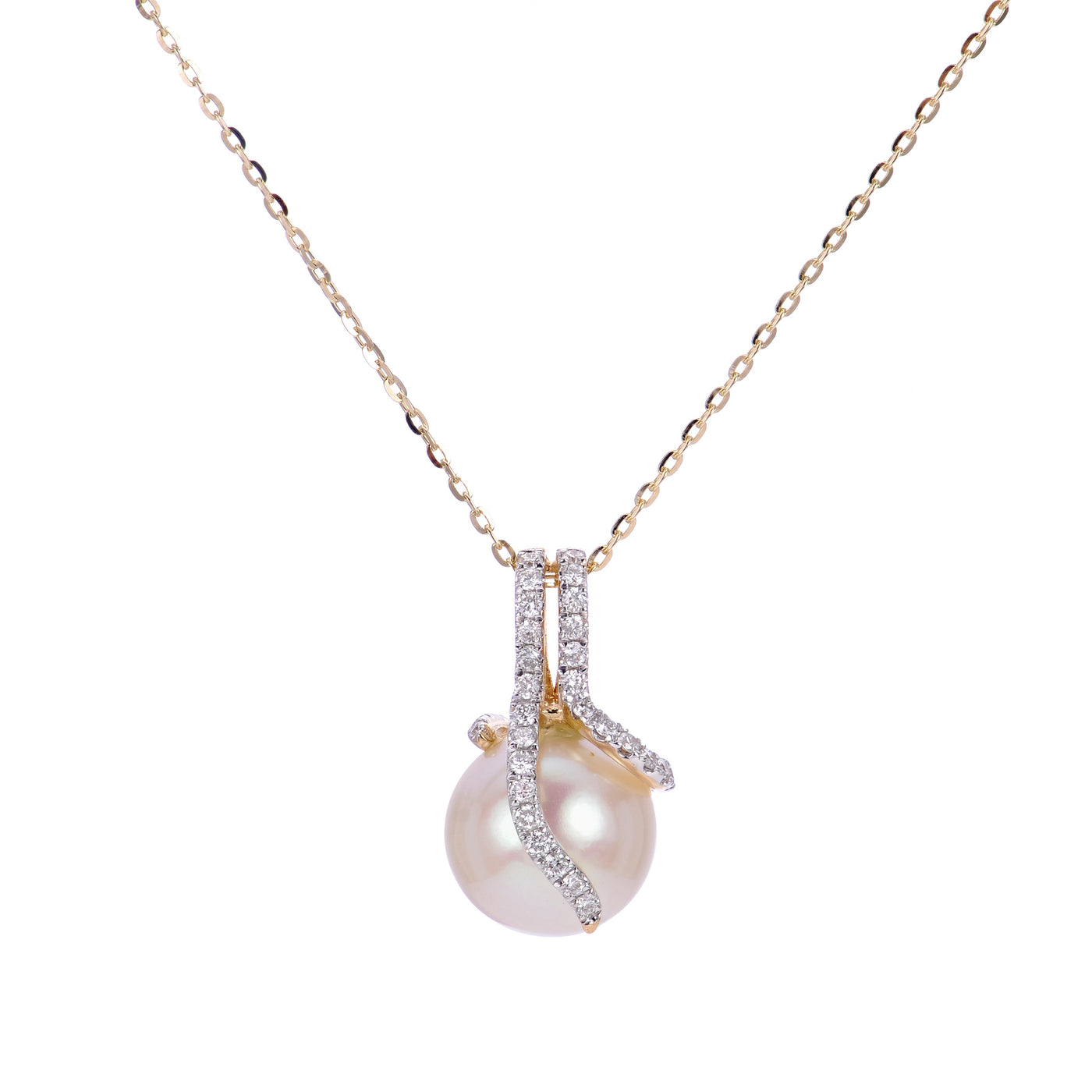 14KT Yellow Gold Freshwater Pearl Pendant