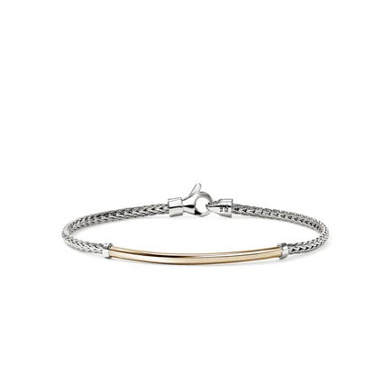 Sterling Silver Natural Diamond Icon Bracelet