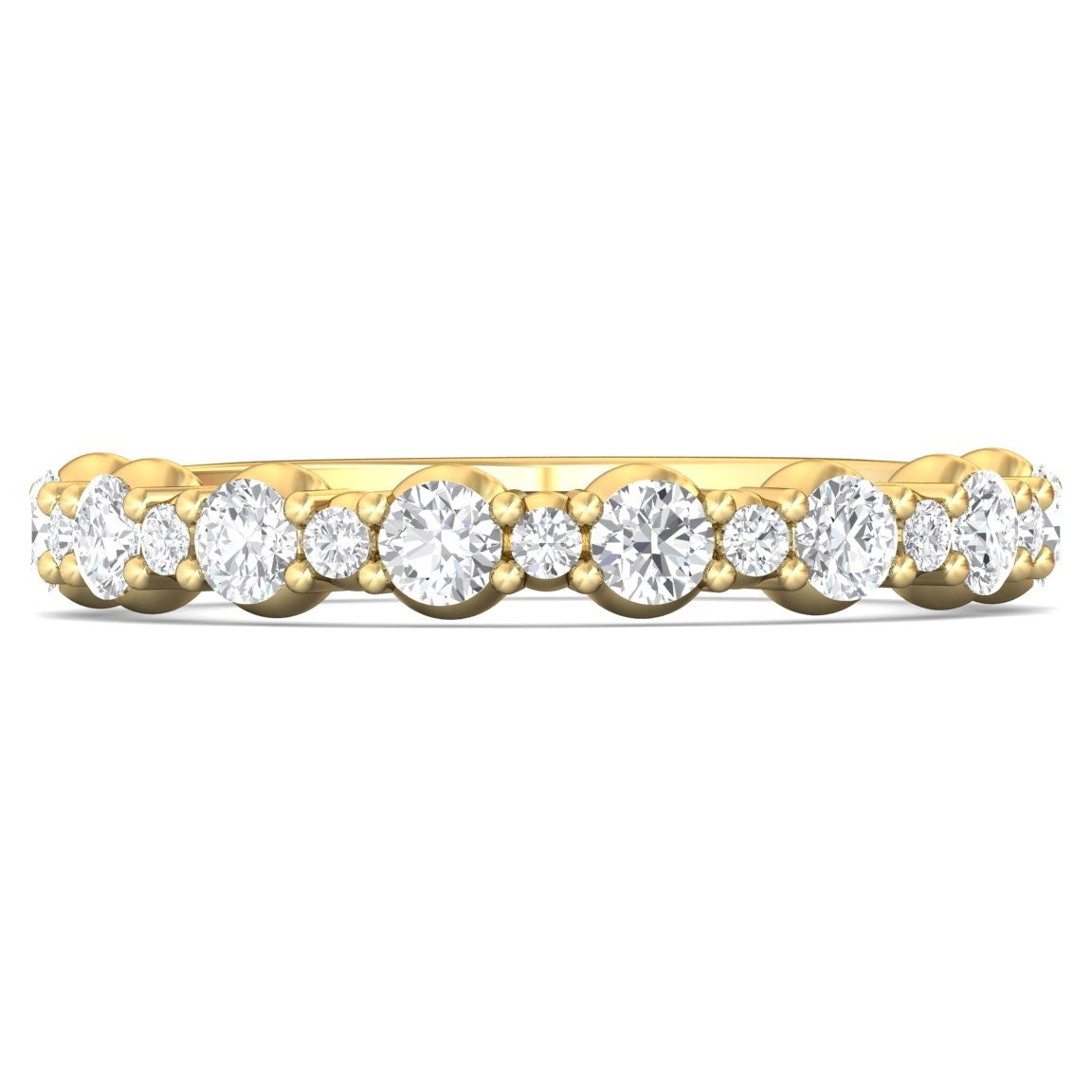 14K Yellow 0.69 ctw. Natural Diamond Wedding Ring