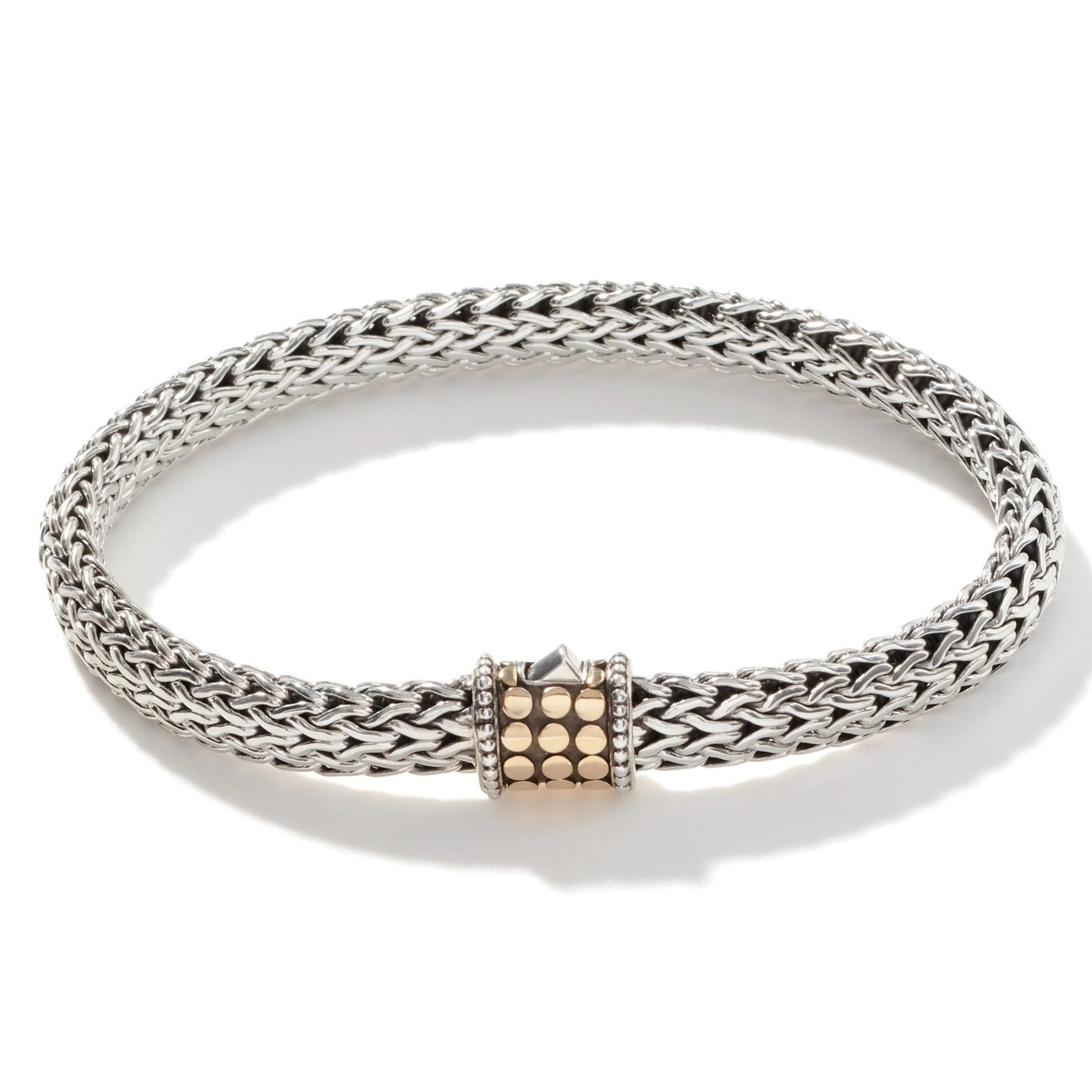 Sterling/18K Yellow Dot Collection Bracelet Size 7.75