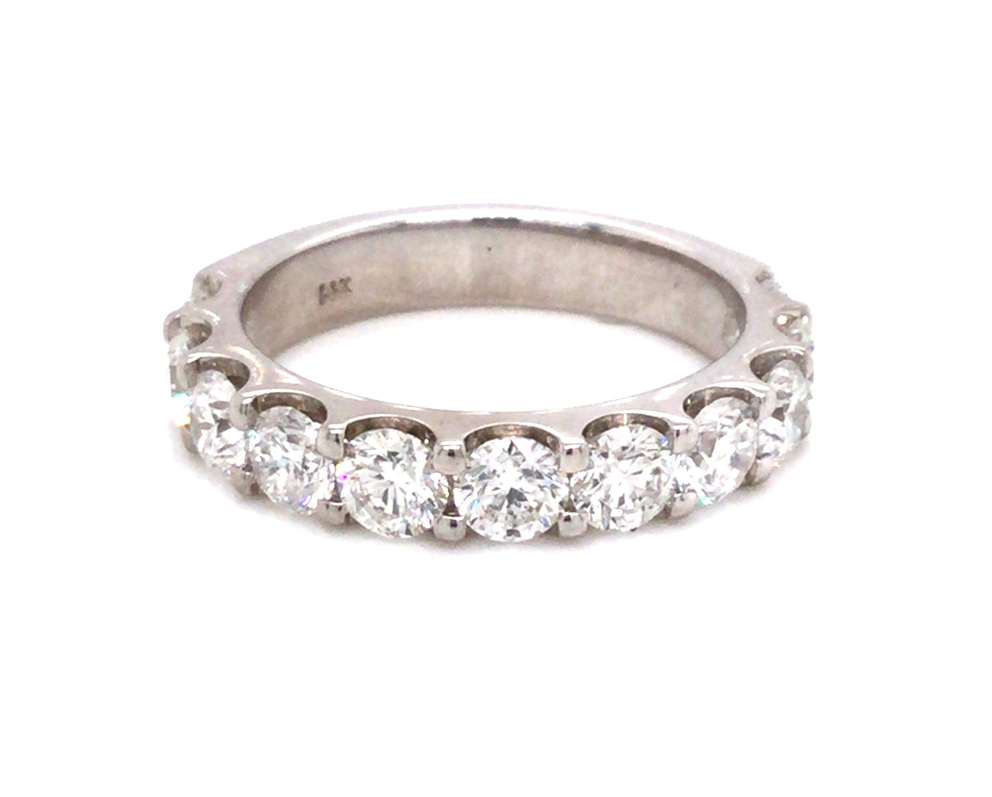 14K White 1 ctw. Natural Diamond Wedding Ring