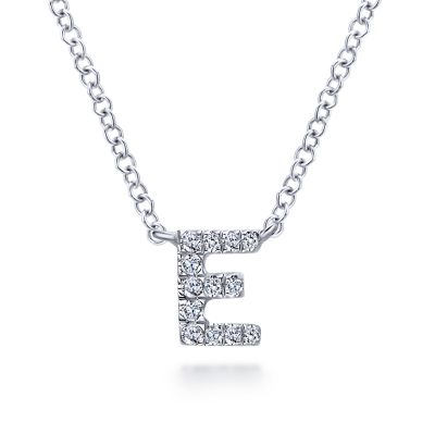 14K White Natural Diamond 17.5 inch Necklace
