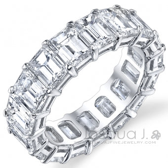 Platinum 4.25 ct. Natural Diamond Eternity Ring