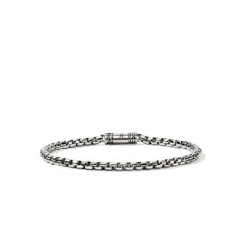 Sterling Silver Box Chain Bracelet Size 8