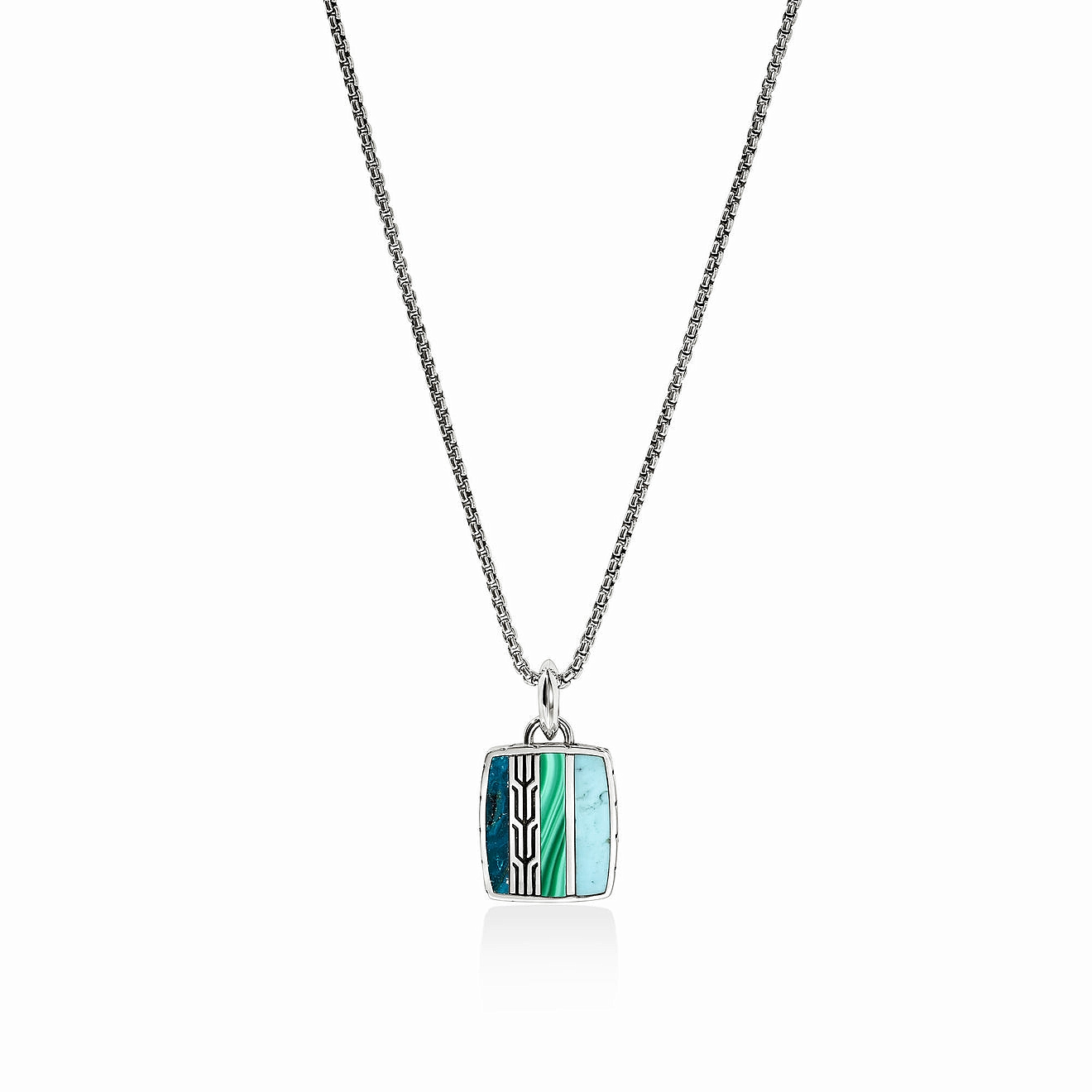 Sterling Silver Multi-Gemstone 22 inch Necklace