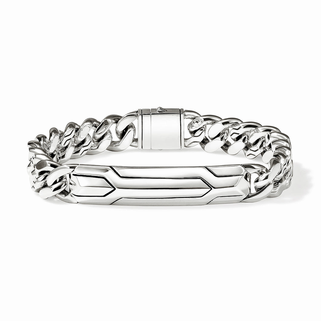 Sterling Silver Icon 50 Bracelet Size 8.00
