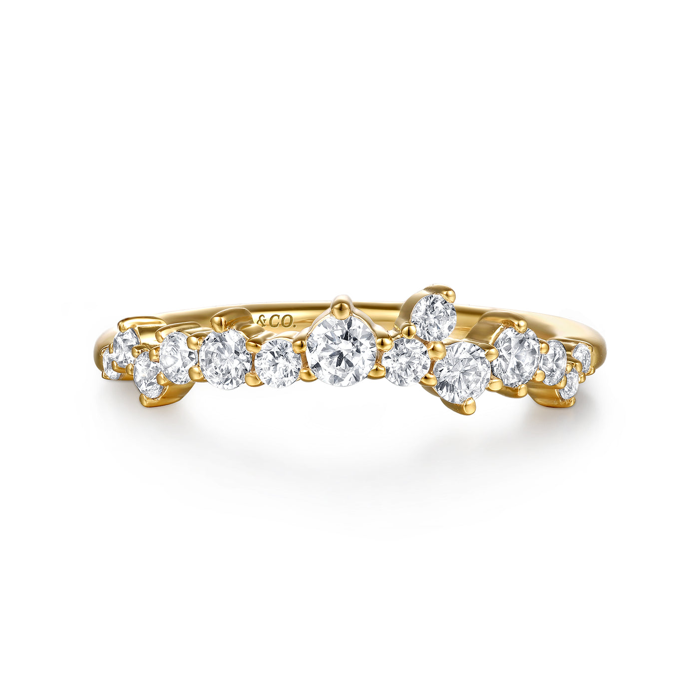 14K Yellow 0.50 ct. Natural Diamond Wedding Ring