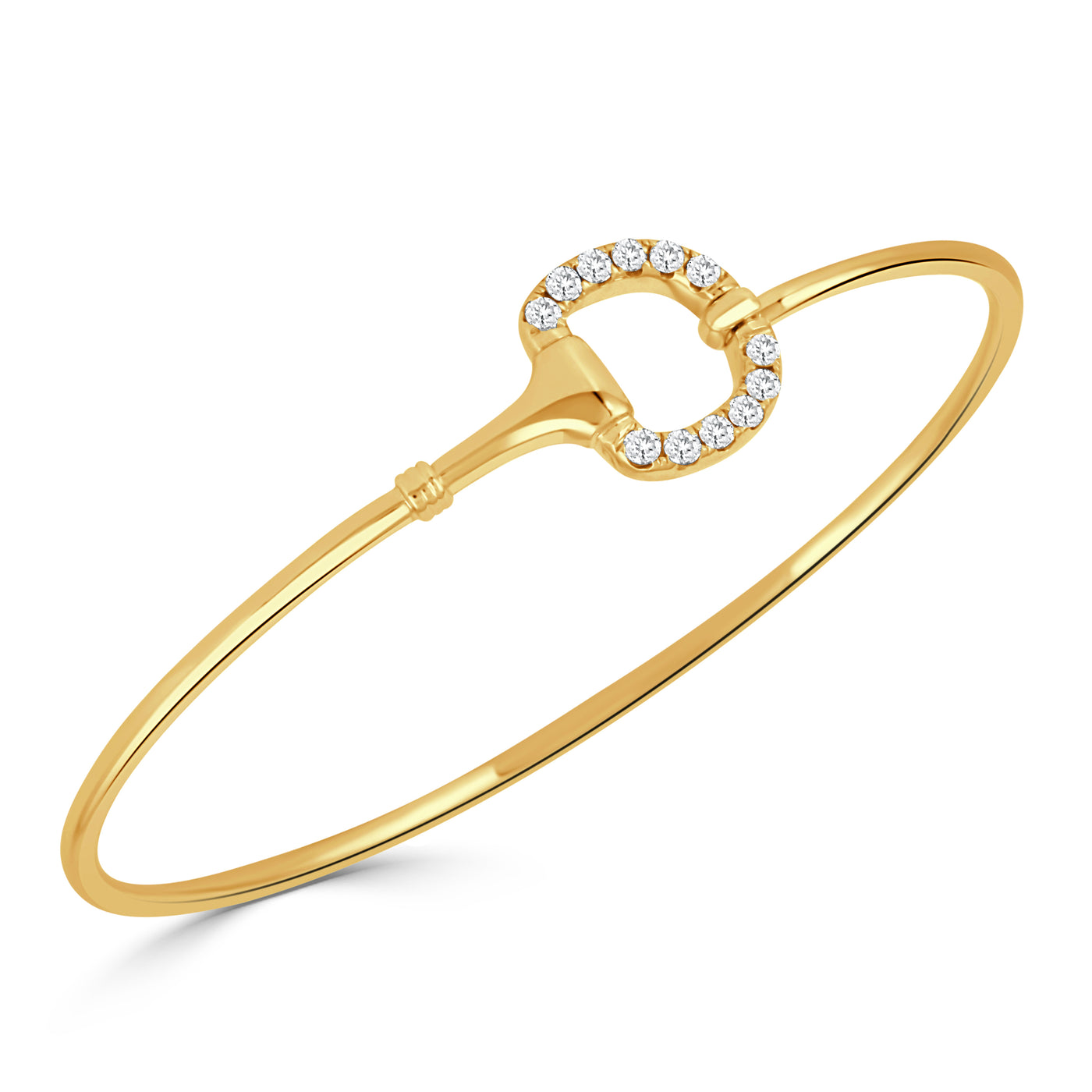 B9733 - 18k Yellow Gold Bangle from the Equestrian collection