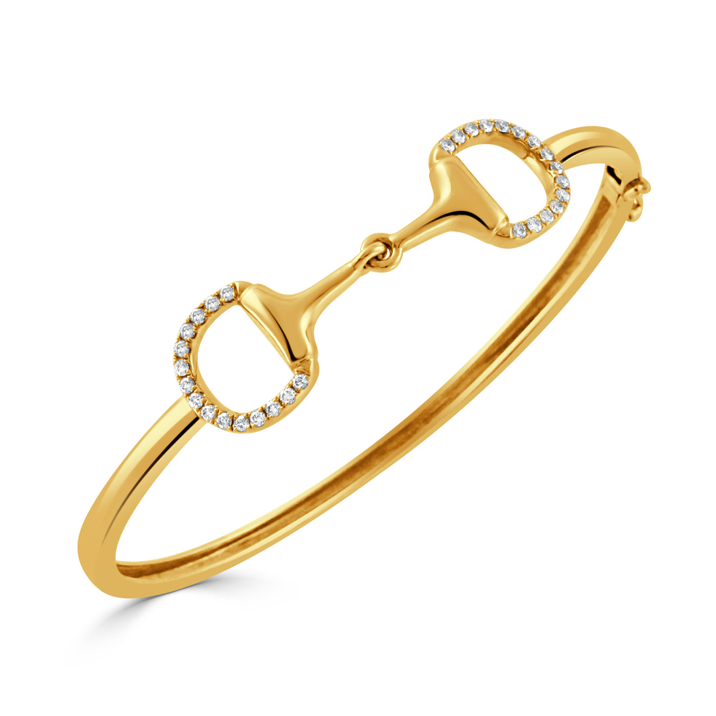 B9764-1 - 18k Yellow Gold Bangle from the Equestrian collection