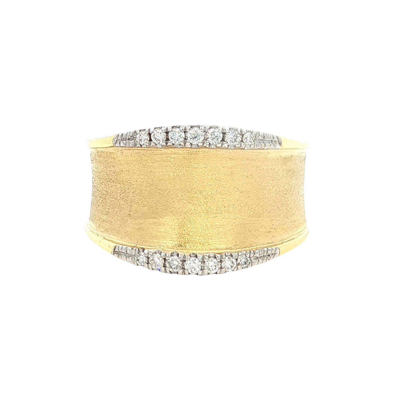 14K Yellow Contemporary Natural Diamond Ring Size 6.5