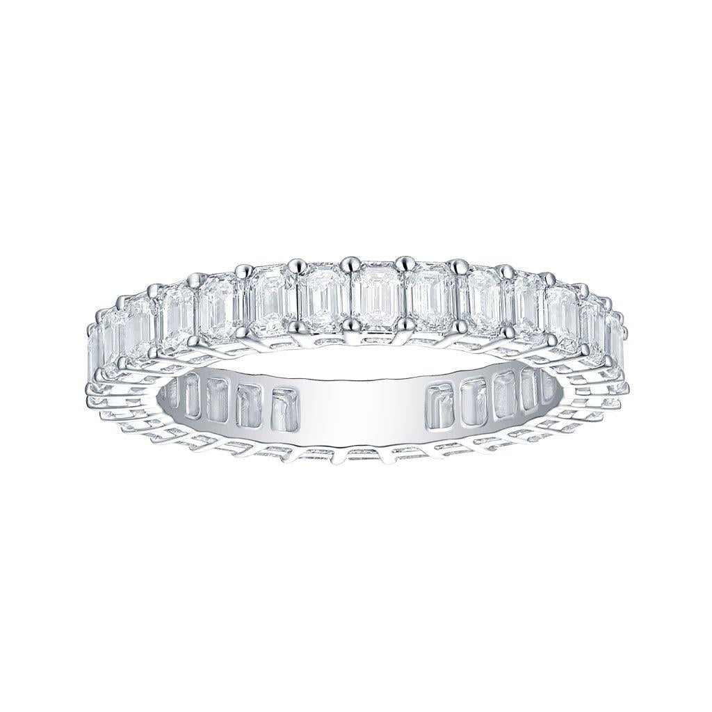 14K White Fashion Lab Grown Diamond Ring Size 7