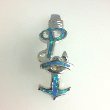 Sterling Silver PI Opal Pendant