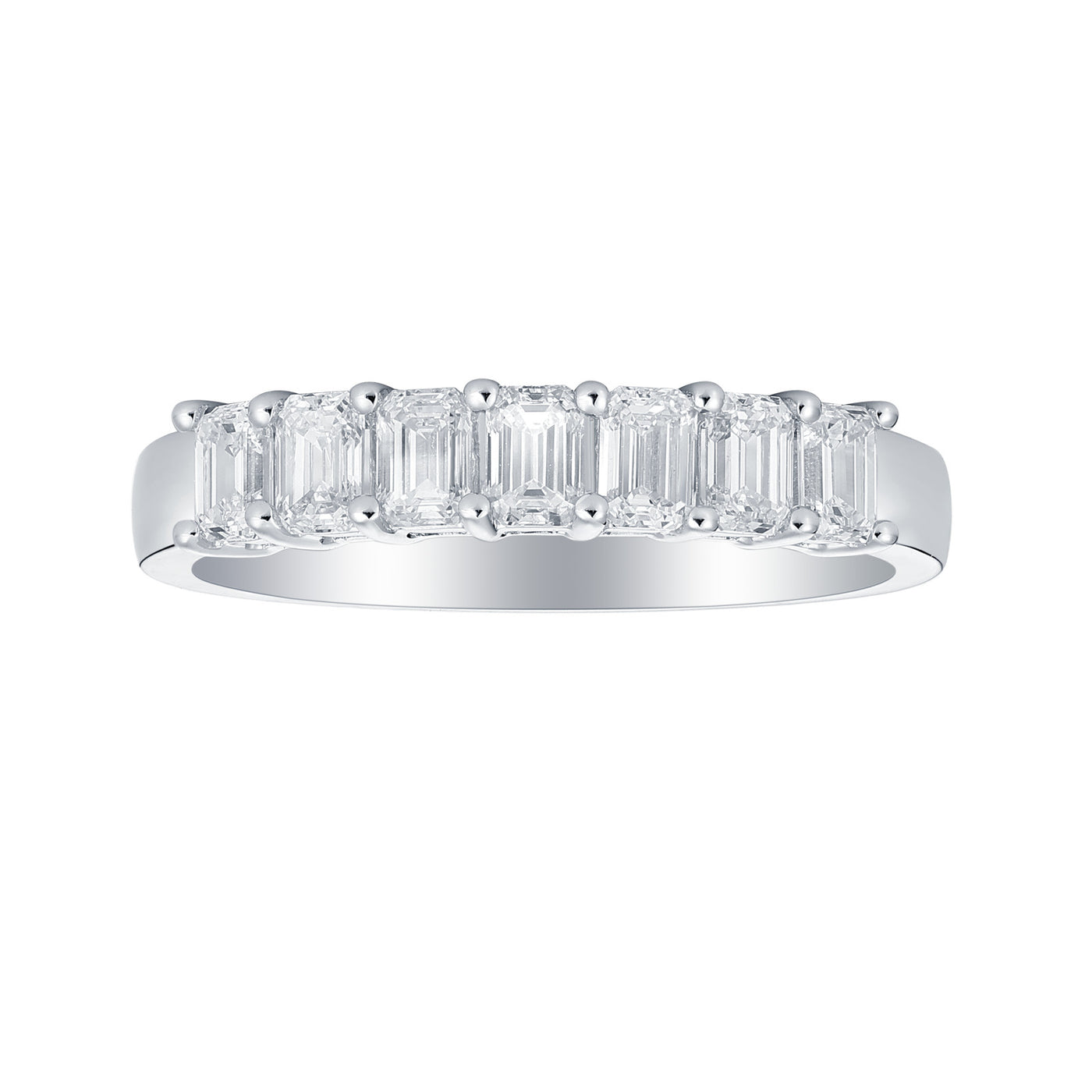 14K White Fashion Lab Grown Diamond Ring Size 7