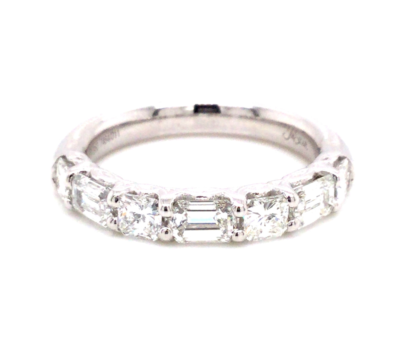 Platinum 0.80 ctw. Natural Diamond Wedding Ring