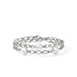 15 inch Fresh Water Pearl Double Wrap Bracelet