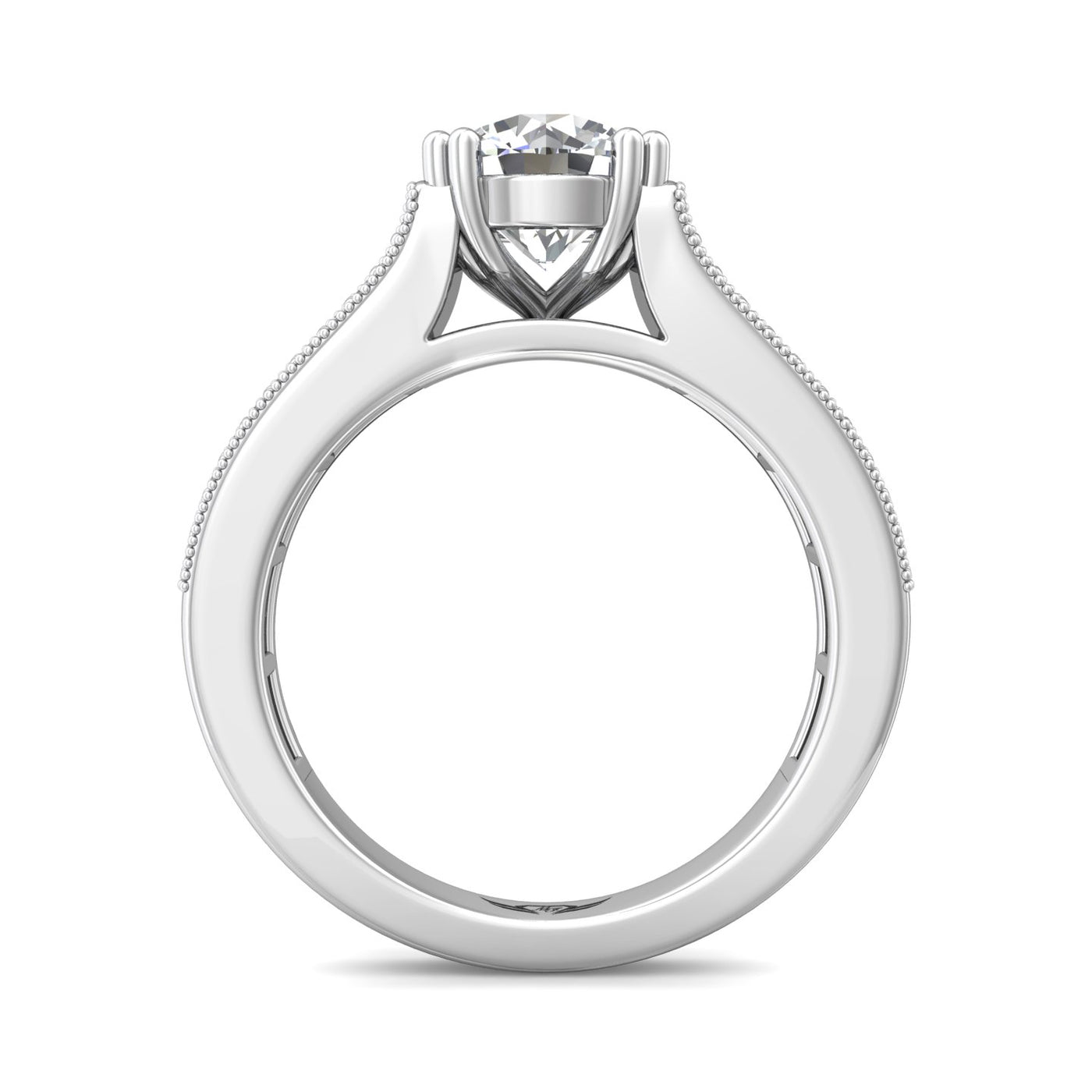 FlyerFit Encore 14K White Gold Engagement Ring