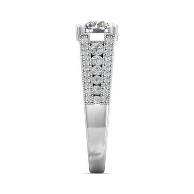 FlyerFit Encore 14K White Gold Engagement Ring