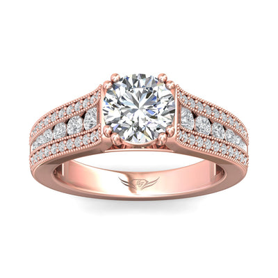 FlyerFit Encore 14K Pink Gold Engagement Ring