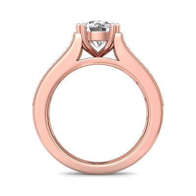 FlyerFit Encore 14K Pink Gold Engagement Ring