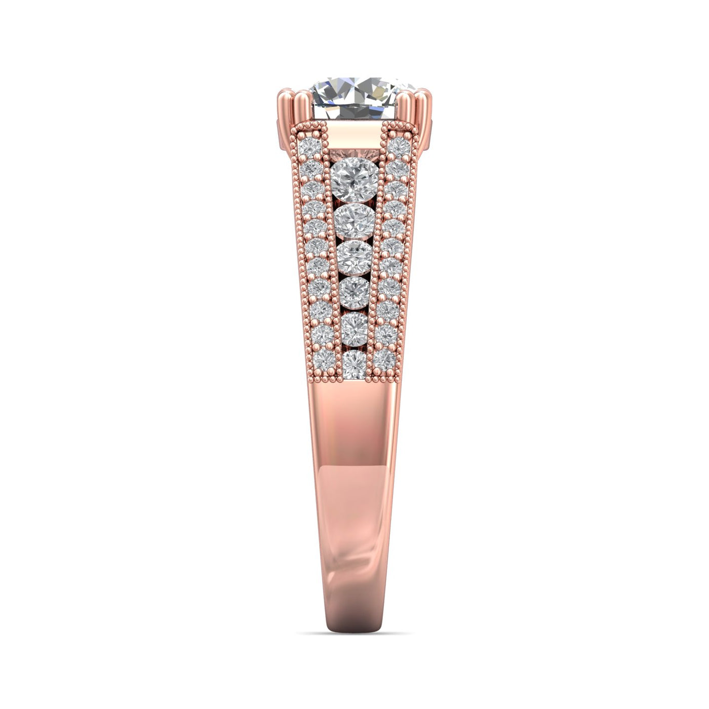 FlyerFit Encore 14K Pink Gold Engagement Ring