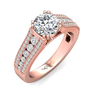 FlyerFit Encore 14K Pink Gold Engagement Ring