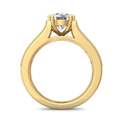 FlyerFit Encore 14K Yellow Gold Engagement Ring