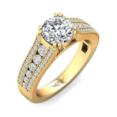 FlyerFit Encore 14K Yellow Gold Engagement Ring