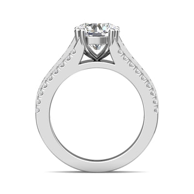 FlyerFit Encore 14K White Gold Engagement Ring