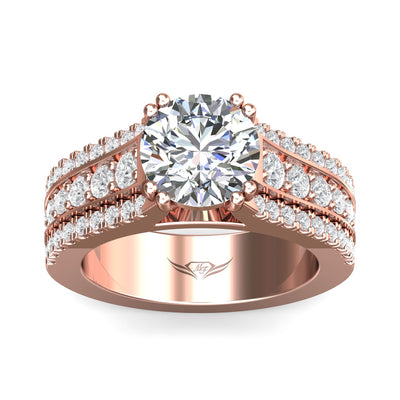 FlyerFit Encore 14K Pink Gold Engagement Ring